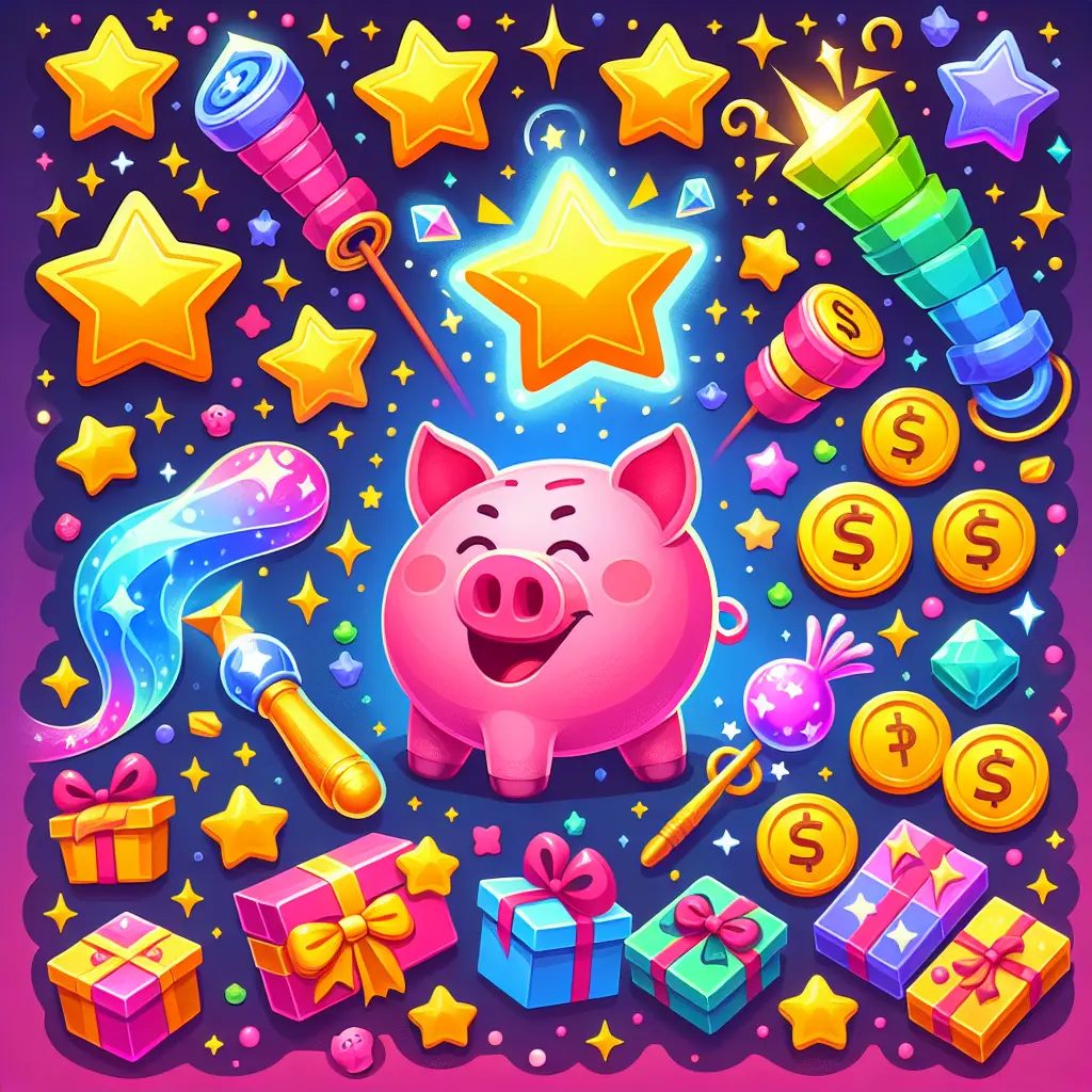 Piggy Prizes Wand of Riches